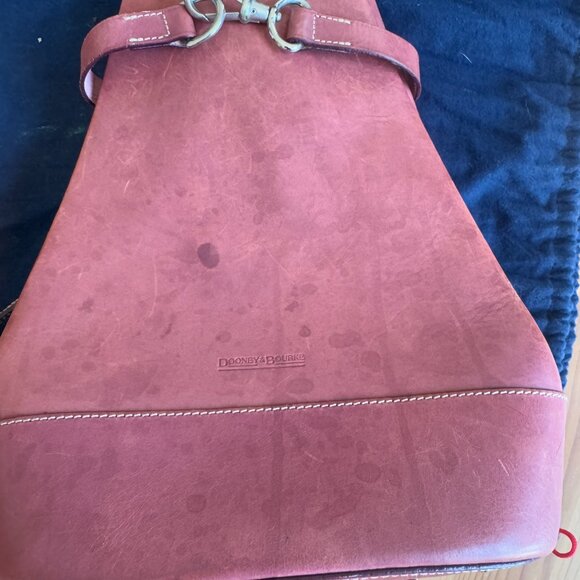 Dooney & Bourke Pink Leather Backpack Purse – Vintage main image 4